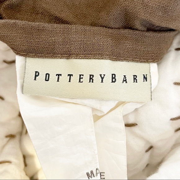 POTTERY BARN Set Of Two Pick Stitch Pillow Shams - Picture 6 of 8